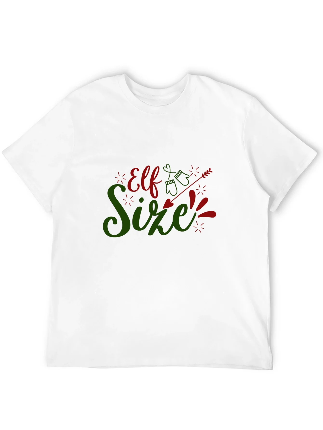 Elf Size Christmas T-Shirt - Holiday Fun!