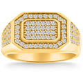 1Ct Men's Diamond Ring in 14k Gold Lab Grown