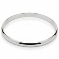 Heavy Weight 6MM Silver Plated Bangle