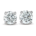 3/8 Ct TDW 14k White Gold Lab Created Diamond Studs Screw Back Earrings