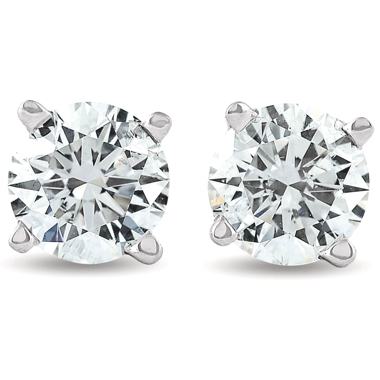 1 1/4ct Diamond Studs 14K White Gold