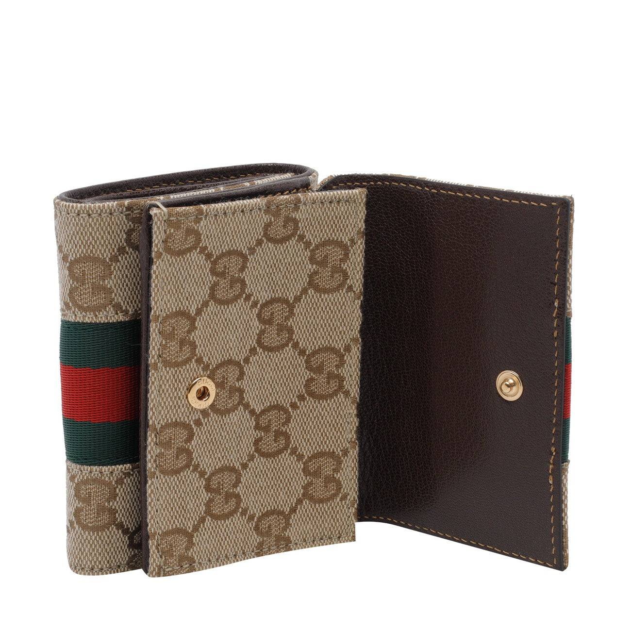 Gucci Women Web Bi-Fold Wallet