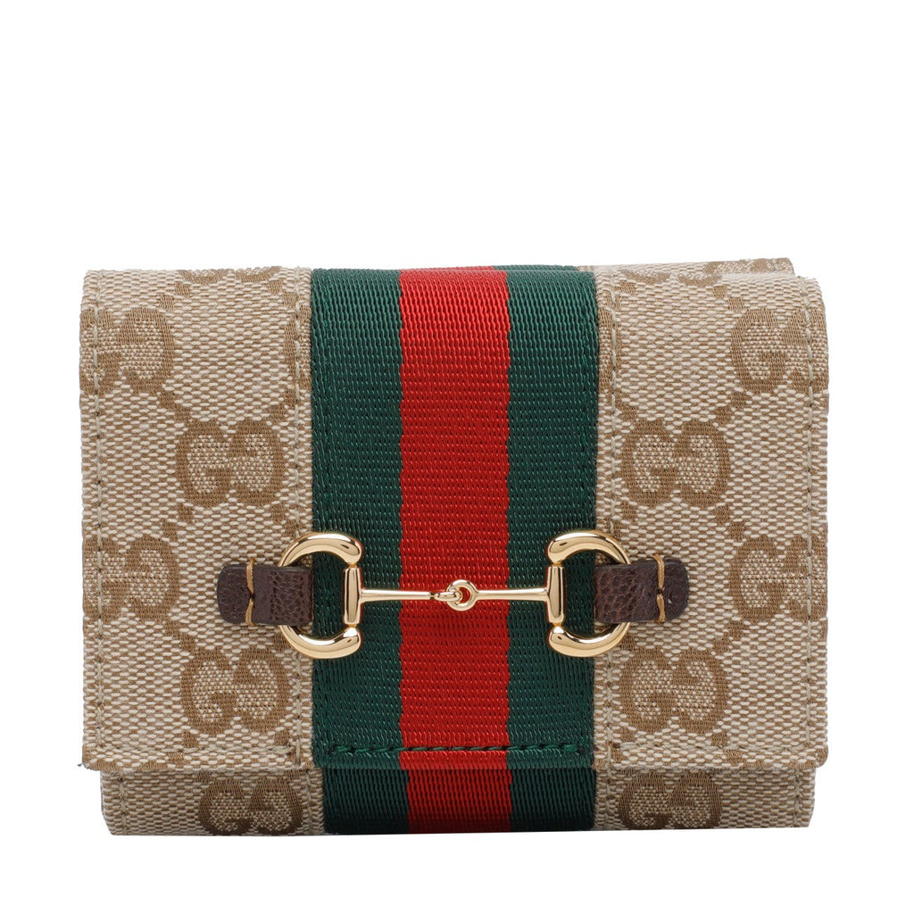 Gucci Women Web Bi-Fold Wallet