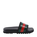 Gucci Men Web Rubber Sandals