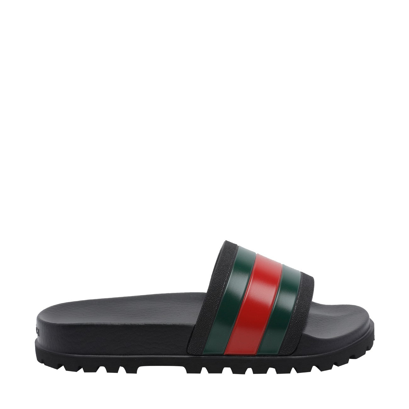 Gucci Men Web Rubber Sandals