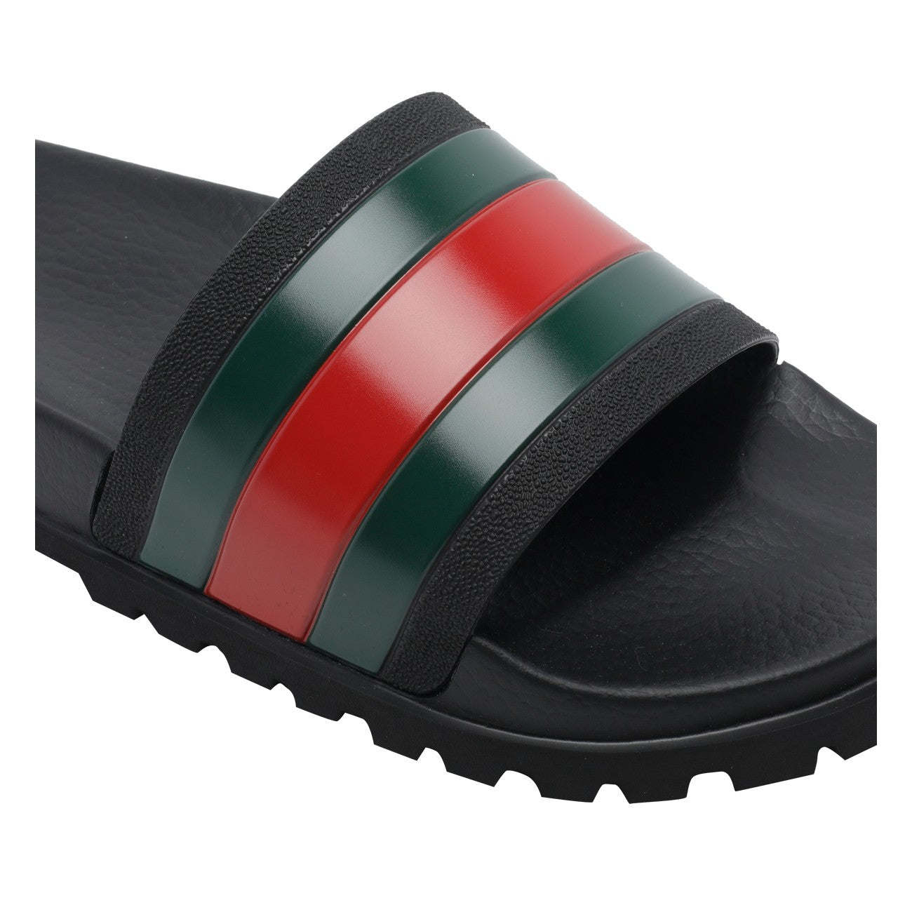 Gucci Men Web Rubber Sandals