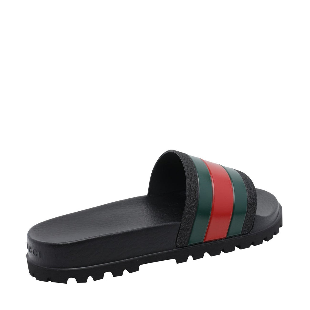 Gucci Men Web Rubber Sandals