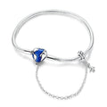 World Map & Airplane Safety Chain Bracelet
