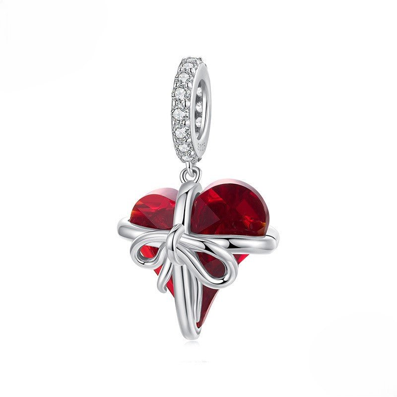 Wrapped Heart Love Knot Dangle Charm