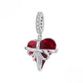 Wrapped Heart Love Knot Dangle Charm