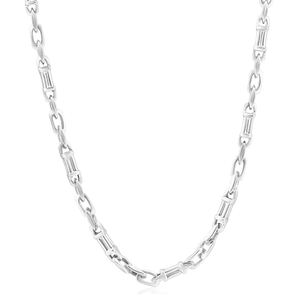Men's 14k Gold (47gram) or Platinum (88gram) 5.5mm Link Chain Necklace 22"