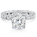 Certified 7.90Ct Cushion Diamond Engagement Eternity Ring Gold Lab Grown Size: 7