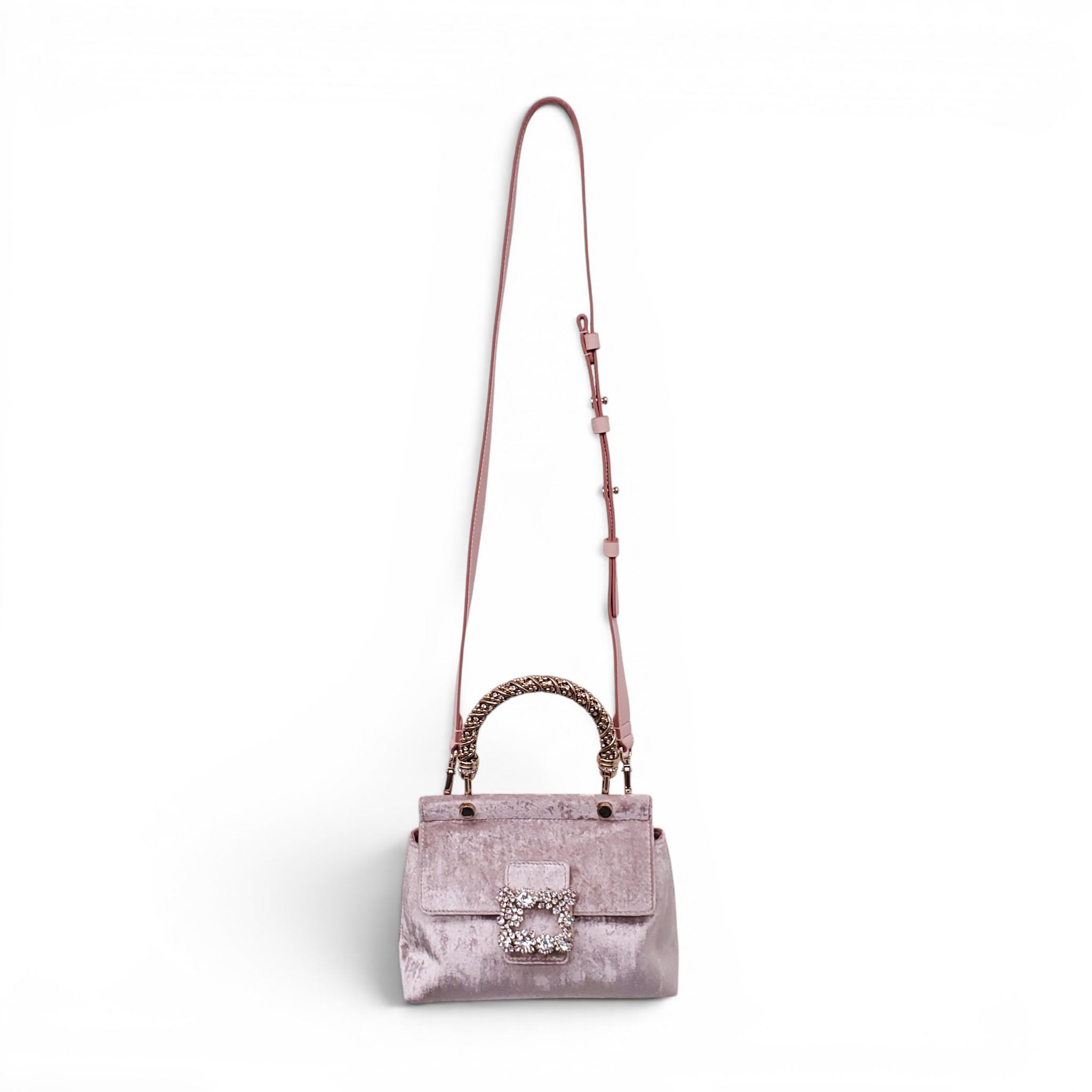 ROGER VIVIER VELVET CRYSTAL EVENING BAG