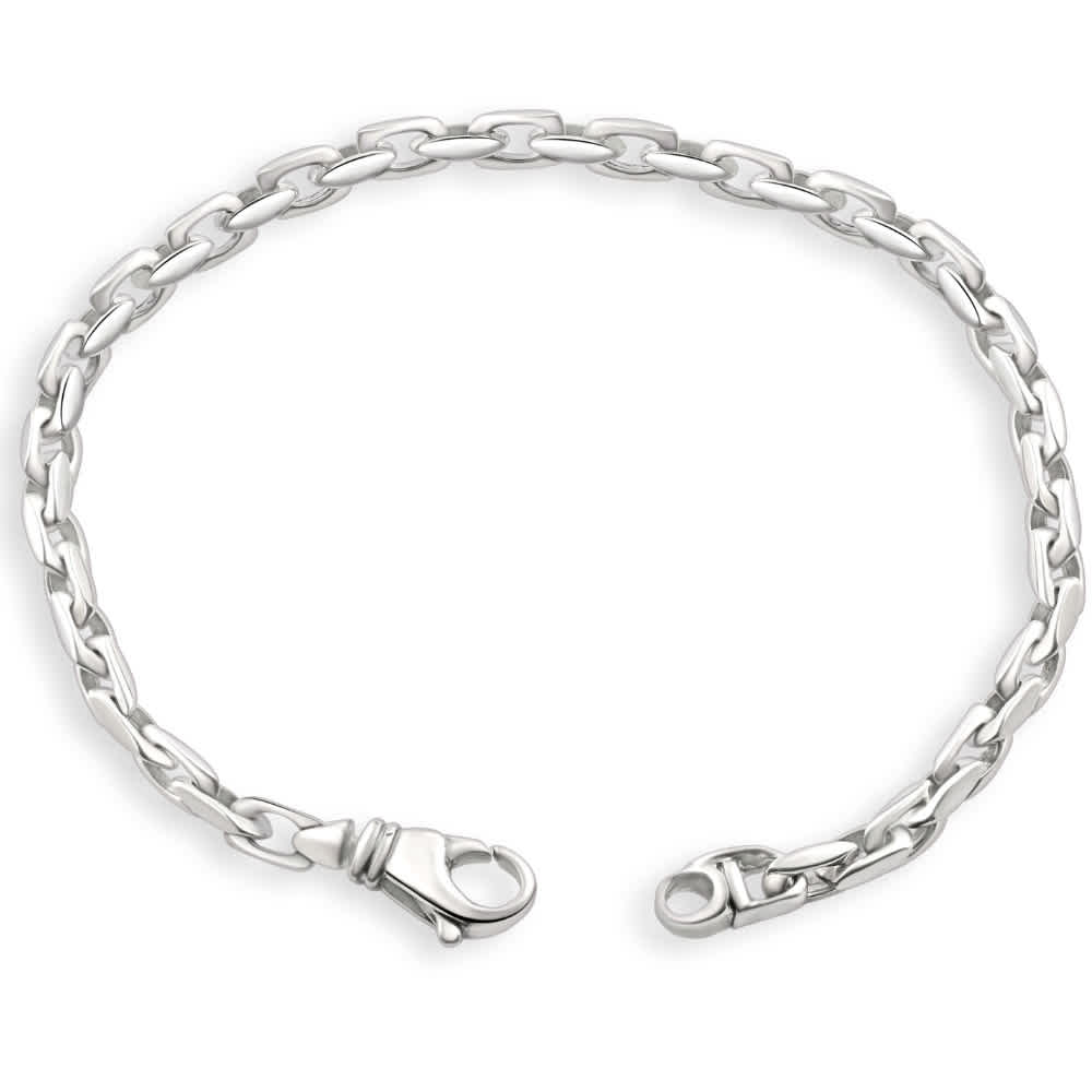Men's 14k Gold (16gram) or Platinum (26gram) 4.5mm Link Bracelet 8.5"