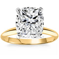 4 Ct 14k Two Tone Certified Lab Grown Cushion Diamond Engagement Ring Size: 6.5