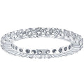 1ct Prong Lab Grown Diamond Eternity Wedding Stackable Ring 14K White Gold Size Selectable