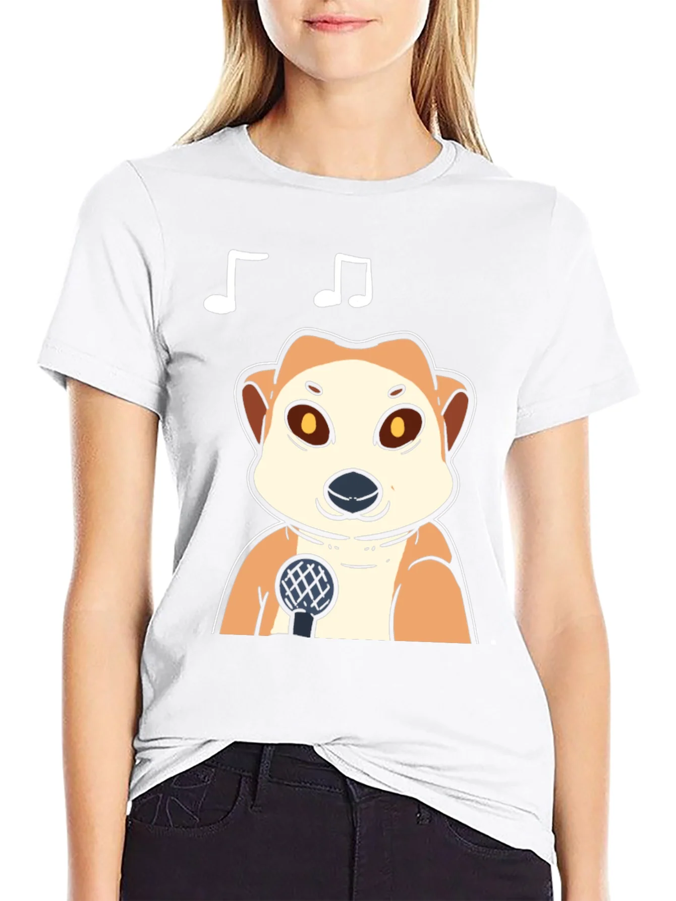 Singing Meerkat T-Shirt - Cute Animal Tee