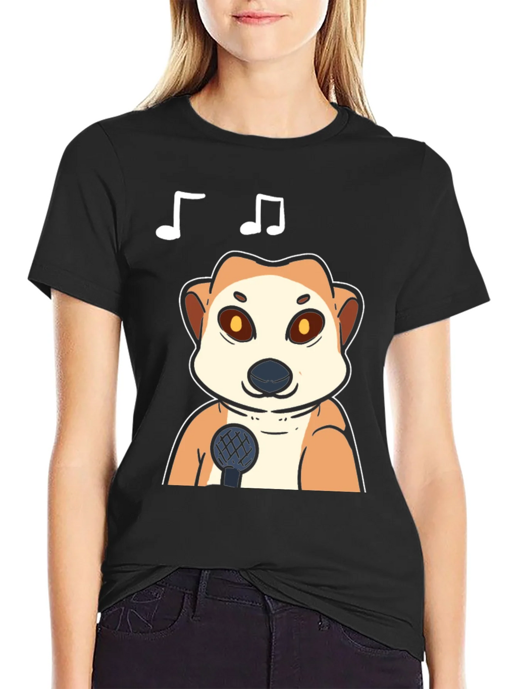 Singing Meerkat T-Shirt - Cute Animal Tee
