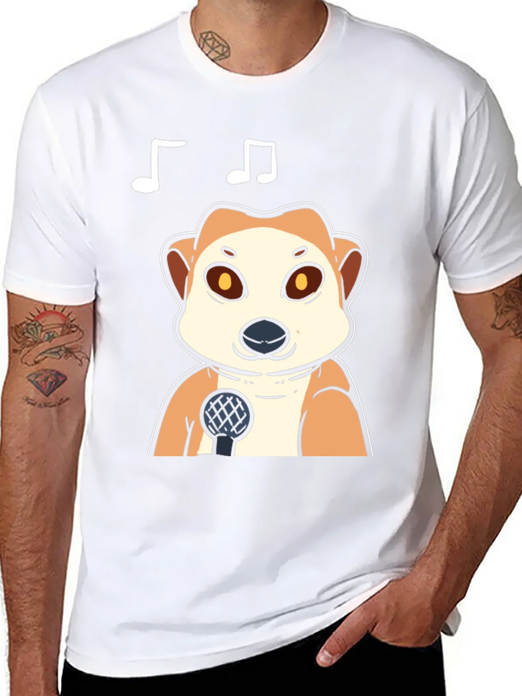 Singing Meerkat T-Shirt - Cute Animal Tee