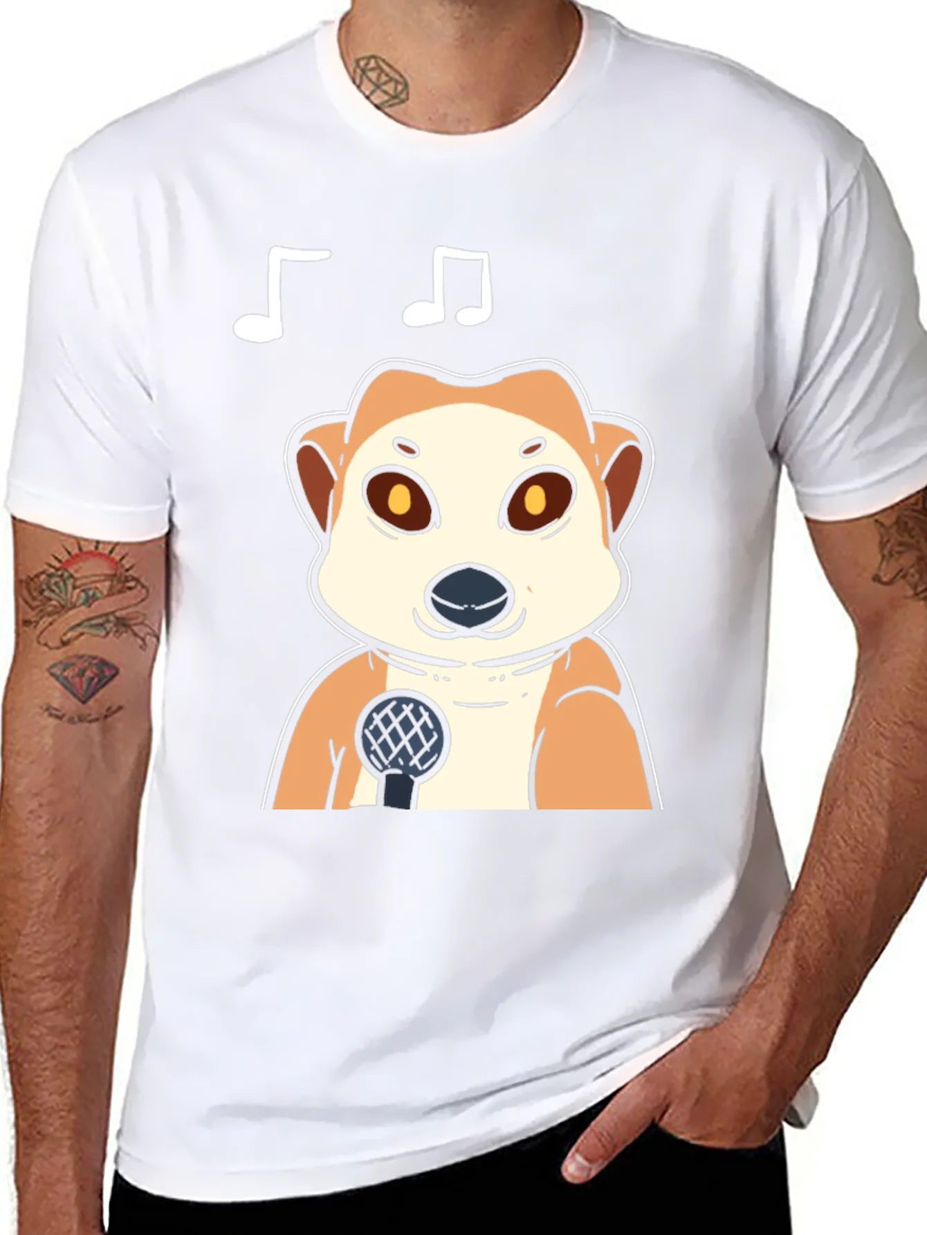 Singing Meerkat T-Shirt - Cute Animal Tee