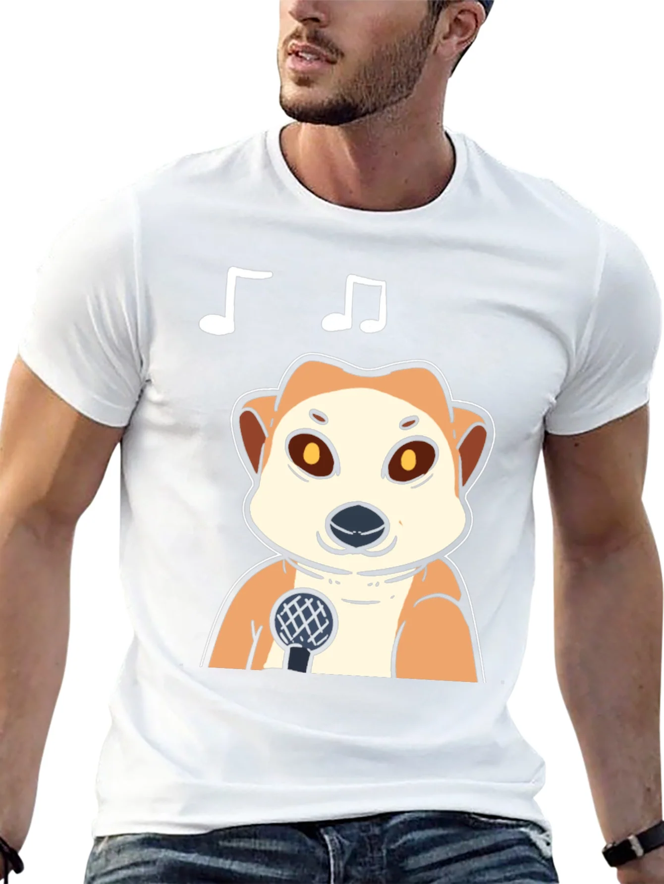 Singing Meerkat T-Shirt - Cute Animal Tee