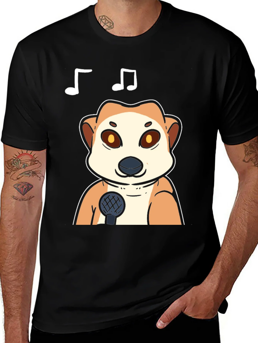 Singing Meerkat T-Shirt - Cute Animal Tee