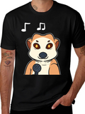 Singing Meerkat T-Shirt - Cute Animal Tee