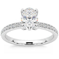 Certified 2 1/4Ct Oval Diamond Engagement Ring 14k Gold Lab Grown
