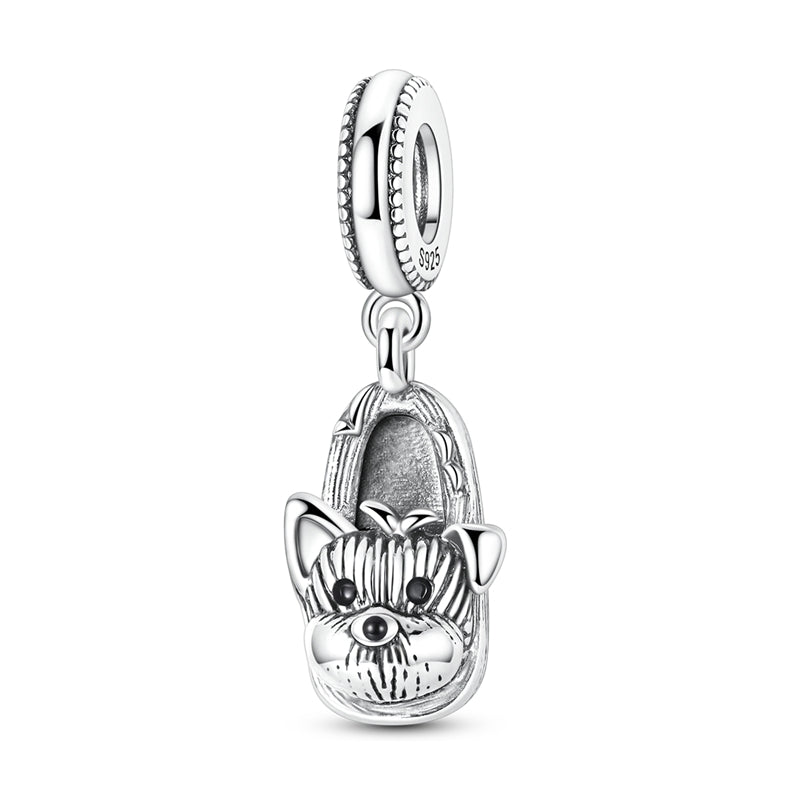 Yorkshire Terrier in Slipper Dangle Charm