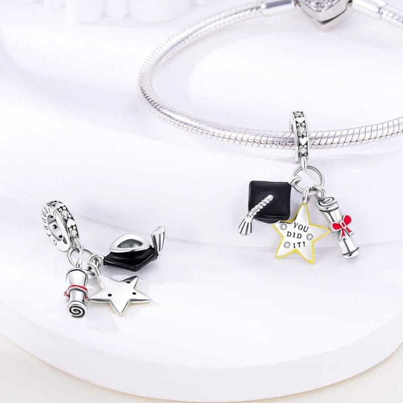 You did it! Graduation Charm