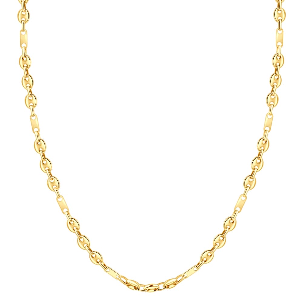 14k Yellow Gold Women's 22" Marine Chain Necklace 14.2 Grams 5.5mm Thick